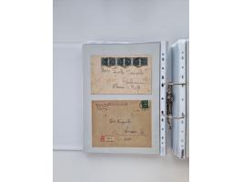 1920/23, umfangreiche Sammlung mit über 4600 Briefen, Karten und Ganzsachen. Dabei interessante Frankaturen, Blockeinheiten, 