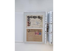 1920/23, umfangreiche Sammlung mit über 4600 Briefen, Karten und Ganzsachen. Dabei interessante Frankaturen, Blockeinheiten, 
