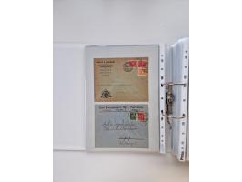 1920/23, umfangreiche Sammlung mit über 4600 Briefen, Karten und Ganzsachen. Dabei interessante Frankaturen, Blockeinheiten, 