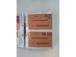 1920/23, umfangreiche Sammlung mit über 4600 Briefen, Karten und Ganzsachen. Dabei interessante Frankaturen, Blockeinheiten, 
