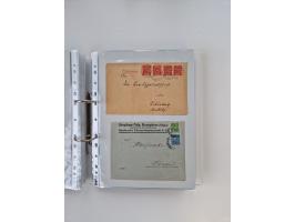 1920/23, umfangreiche Sammlung mit über 4600 Briefen, Karten und Ganzsachen. Dabei interessante Frankaturen, Blockeinheiten, 