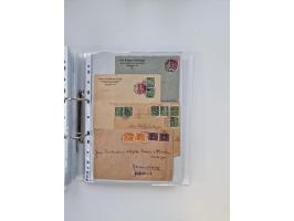 1920/23, umfangreiche Sammlung mit über 4600 Briefen, Karten und Ganzsachen. Dabei interessante Frankaturen, Blockeinheiten, 