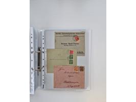 1920/23, umfangreiche Sammlung mit über 4600 Briefen, Karten und Ganzsachen. Dabei interessante Frankaturen, Blockeinheiten, 