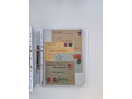 1920/23, umfangreiche Sammlung mit über 4600 Briefen, Karten und Ganzsachen. Dabei interessante Frankaturen, Blockeinheiten, 