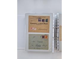 1920/23, umfangreiche Sammlung mit über 4600 Briefen, Karten und Ganzsachen. Dabei interessante Frankaturen, Blockeinheiten, 