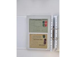1920/23, umfangreiche Sammlung mit über 4600 Briefen, Karten und Ganzsachen. Dabei interessante Frankaturen, Blockeinheiten, 