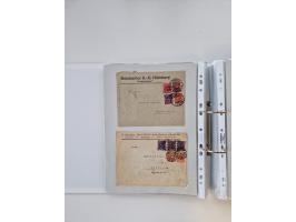 1920/23, umfangreiche Sammlung mit über 4600 Briefen, Karten und Ganzsachen. Dabei interessante Frankaturen, Blockeinheiten, 