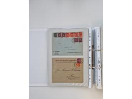 1920/23, umfangreiche Sammlung mit über 4600 Briefen, Karten und Ganzsachen. Dabei interessante Frankaturen, Blockeinheiten, 