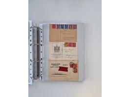 1920/23, umfangreiche Sammlung mit über 4600 Briefen, Karten und Ganzsachen. Dabei interessante Frankaturen, Blockeinheiten, 
