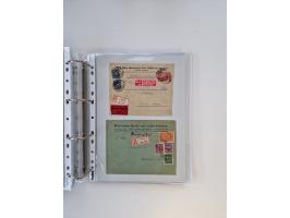 1920/23, umfangreiche Sammlung mit über 4600 Briefen, Karten und Ganzsachen. Dabei interessante Frankaturen, Blockeinheiten, 