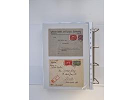 1920/23, umfangreiche Sammlung mit über 4600 Briefen, Karten und Ganzsachen. Dabei interessante Frankaturen, Blockeinheiten, 