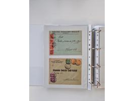 1920/23, umfangreiche Sammlung mit über 4600 Briefen, Karten und Ganzsachen. Dabei interessante Frankaturen, Blockeinheiten, 