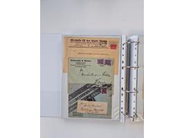 1920/23, umfangreiche Sammlung mit über 4600 Briefen, Karten und Ganzsachen. Dabei interessante Frankaturen, Blockeinheiten, 