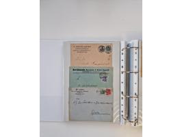 1920/23, umfangreiche Sammlung mit über 4600 Briefen, Karten und Ganzsachen. Dabei interessante Frankaturen, Blockeinheiten, 