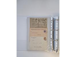 1920/23, umfangreiche Sammlung mit über 4600 Briefen, Karten und Ganzsachen. Dabei interessante Frankaturen, Blockeinheiten, 