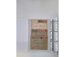 1920/23, umfangreiche Sammlung mit über 4600 Briefen, Karten und Ganzsachen. Dabei interessante Frankaturen, Blockeinheiten, 