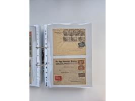 1920/23, umfangreiche Sammlung mit über 4600 Briefen, Karten und Ganzsachen. Dabei interessante Frankaturen, Blockeinheiten, 