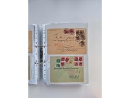 1920/23, umfangreiche Sammlung mit über 4600 Briefen, Karten und Ganzsachen. Dabei interessante Frankaturen, Blockeinheiten, 