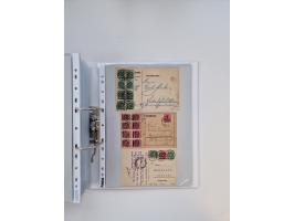 1920/23, umfangreiche Sammlung mit über 4600 Briefen, Karten und Ganzsachen. Dabei interessante Frankaturen, Blockeinheiten, 