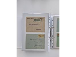 1920/23, umfangreiche Sammlung mit über 4600 Briefen, Karten und Ganzsachen. Dabei interessante Frankaturen, Blockeinheiten, 