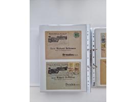 1920/23, umfangreiche Sammlung mit über 4600 Briefen, Karten und Ganzsachen. Dabei interessante Frankaturen, Blockeinheiten, 