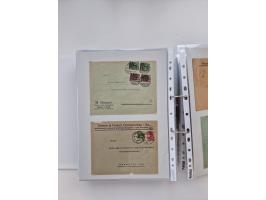 1920/23, umfangreiche Sammlung mit über 4600 Briefen, Karten und Ganzsachen. Dabei interessante Frankaturen, Blockeinheiten, 