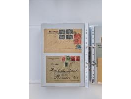1920/23, umfangreiche Sammlung mit über 4600 Briefen, Karten und Ganzsachen. Dabei interessante Frankaturen, Blockeinheiten, 