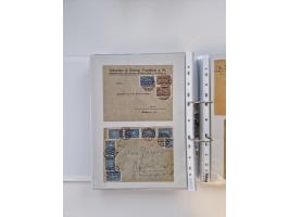 1920/23, umfangreiche Sammlung mit über 4600 Briefen, Karten und Ganzsachen. Dabei interessante Frankaturen, Blockeinheiten, 