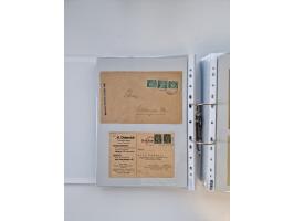 1920/23, umfangreiche Sammlung mit über 4600 Briefen, Karten und Ganzsachen. Dabei interessante Frankaturen, Blockeinheiten, 
