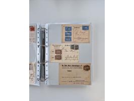 1920/23, umfangreiche Sammlung mit über 4600 Briefen, Karten und Ganzsachen. Dabei interessante Frankaturen, Blockeinheiten, 