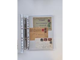 1920/23, umfangreiche Sammlung mit über 4600 Briefen, Karten und Ganzsachen. Dabei interessante Frankaturen, Blockeinheiten, 