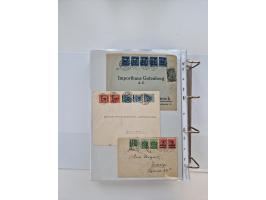 1920/23, umfangreiche Sammlung mit über 4600 Briefen, Karten und Ganzsachen. Dabei interessante Frankaturen, Blockeinheiten, 