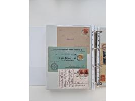 1920/23, umfangreiche Sammlung mit über 4600 Briefen, Karten und Ganzsachen. Dabei interessante Frankaturen, Blockeinheiten, 