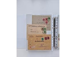 1920/23, umfangreiche Sammlung mit über 4600 Briefen, Karten und Ganzsachen. Dabei interessante Frankaturen, Blockeinheiten, 