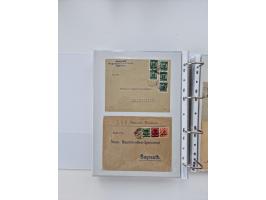 1920/23, umfangreiche Sammlung mit über 4600 Briefen, Karten und Ganzsachen. Dabei interessante Frankaturen, Blockeinheiten, 