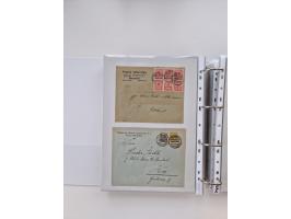 1920/23, umfangreiche Sammlung mit über 4600 Briefen, Karten und Ganzsachen. Dabei interessante Frankaturen, Blockeinheiten, 