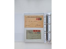 1920/23, umfangreiche Sammlung mit über 4600 Briefen, Karten und Ganzsachen. Dabei interessante Frankaturen, Blockeinheiten, 