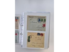 1920/23, umfangreiche Sammlung mit über 4600 Briefen, Karten und Ganzsachen. Dabei interessante Frankaturen, Blockeinheiten, 