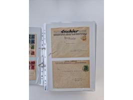 1920/23, umfangreiche Sammlung mit über 4600 Briefen, Karten und Ganzsachen. Dabei interessante Frankaturen, Blockeinheiten, 