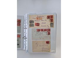 1920/23, umfangreiche Sammlung mit über 4600 Briefen, Karten und Ganzsachen. Dabei interessante Frankaturen, Blockeinheiten, 
