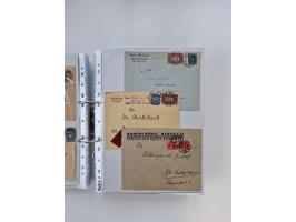 1920/23, umfangreiche Sammlung mit über 4600 Briefen, Karten und Ganzsachen. Dabei interessante Frankaturen, Blockeinheiten, 