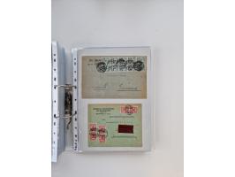 1920/23, umfangreiche Sammlung mit über 4600 Briefen, Karten und Ganzsachen. Dabei interessante Frankaturen, Blockeinheiten, 