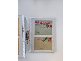 1920/23, umfangreiche Sammlung mit über 4600 Briefen, Karten und Ganzsachen. Dabei interessante Frankaturen, Blockeinheiten, 