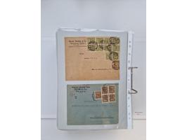 1920/23, umfangreiche Sammlung mit über 4600 Briefen, Karten und Ganzsachen. Dabei interessante Frankaturen, Blockeinheiten, 