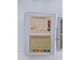 1920/23, umfangreiche Sammlung mit über 4600 Briefen, Karten und Ganzsachen. Dabei interessante Frankaturen, Blockeinheiten, 