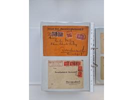 1920/23, umfangreiche Sammlung mit über 4600 Briefen, Karten und Ganzsachen. Dabei interessante Frankaturen, Blockeinheiten, 