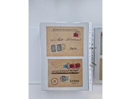 1920/23, umfangreiche Sammlung mit über 4600 Briefen, Karten und Ganzsachen. Dabei interessante Frankaturen, Blockeinheiten, 