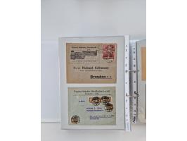 1920/23, umfangreiche Sammlung mit über 4600 Briefen, Karten und Ganzsachen. Dabei interessante Frankaturen, Blockeinheiten, 