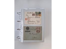 1920/23, umfangreiche Sammlung mit über 4600 Briefen, Karten und Ganzsachen. Dabei interessante Frankaturen, Blockeinheiten, 