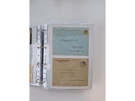 1920/23, umfangreiche Sammlung mit über 4600 Briefen, Karten und Ganzsachen. Dabei interessante Frankaturen, Blockeinheiten, 
